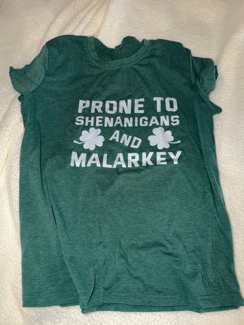 St. Patrick’s Day ☘️ "Prone to Shenanigans and Malarkey" Short Sleeve Tee